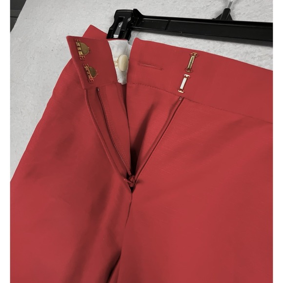Kate Spade Jackie Bow Capri Pants Red Size 2 Slim Fit Cropped Ankle ✨READ✨1529 - Picture 12 of 12